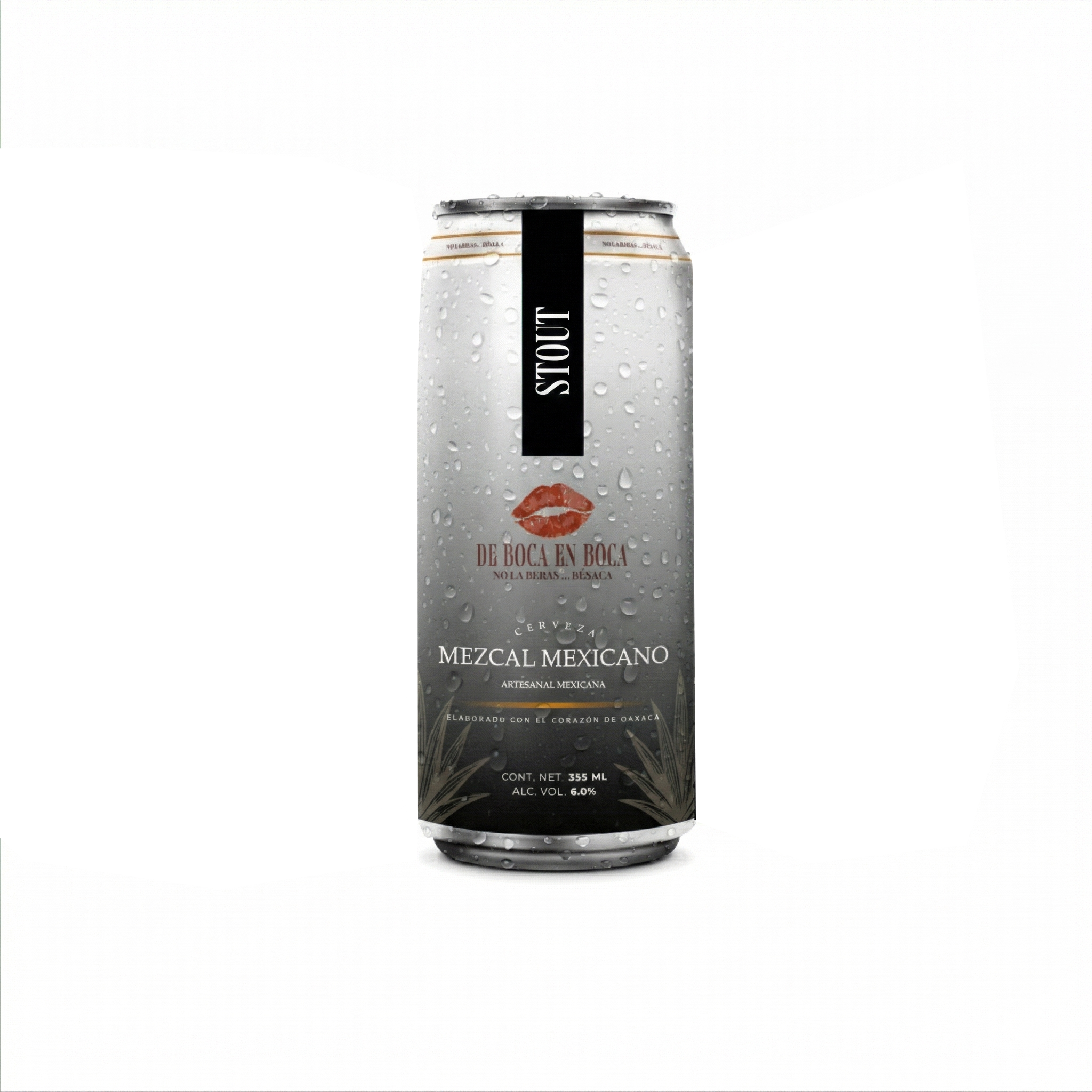 DE BOCA EN BOCA STOUT CON MEZCAL LATA - 355ML