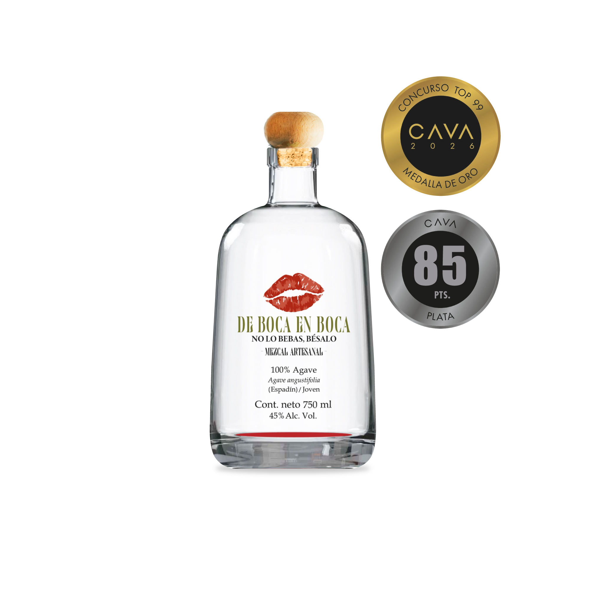 DE BOCA EN BOCA MEZCAL ESPADÍN JOVEN - 750ML