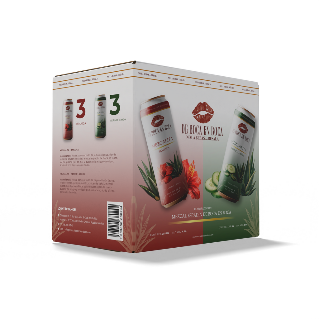 DE BOCA EN BOCA 6 PACK MEZCALITAS
