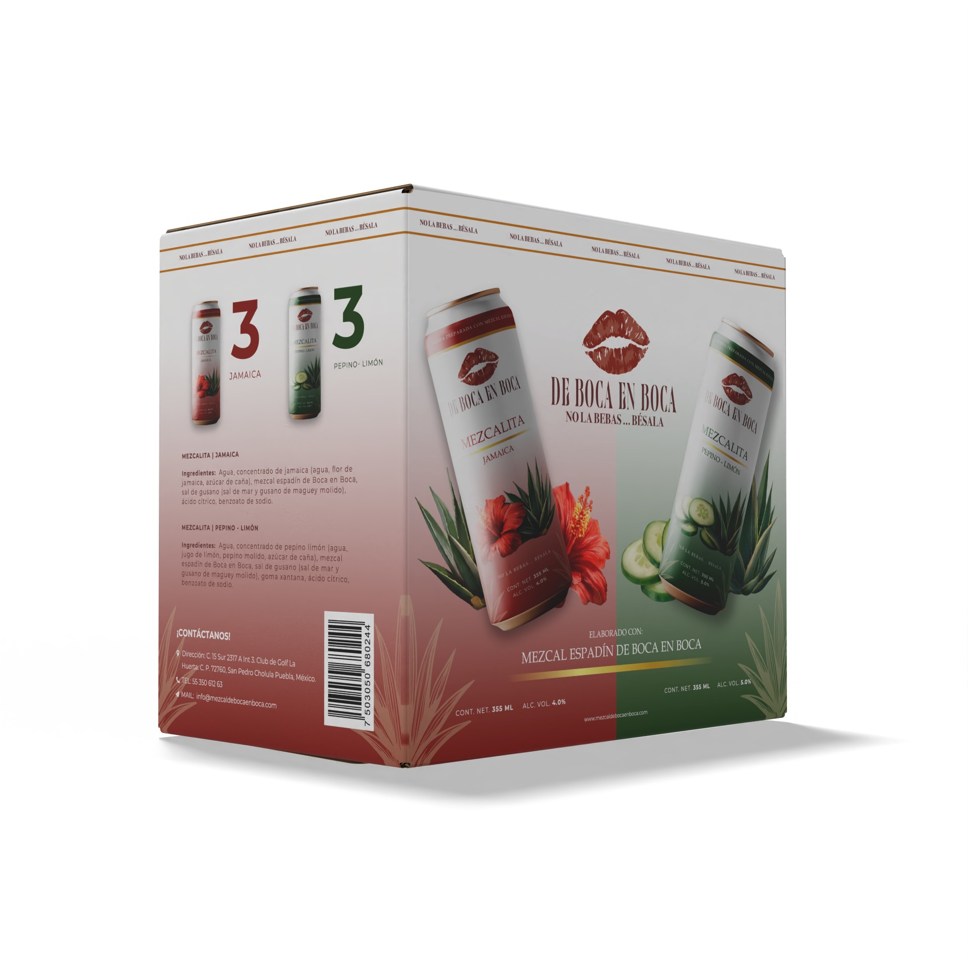 DE BOCA EN BOCA 6 PACK MEZCALITAS
